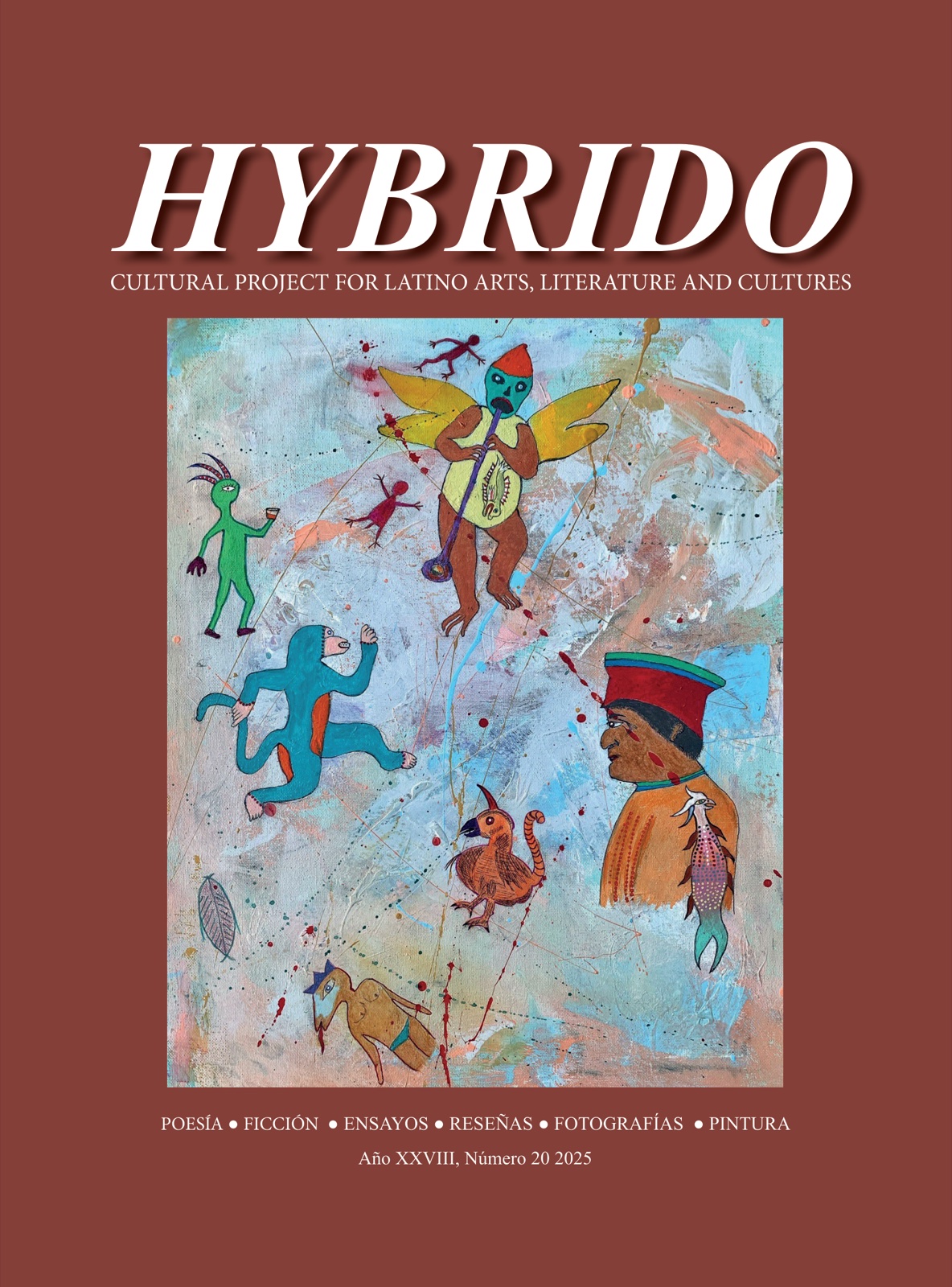 Portada de Hybrido, año XXVIII, número 20, 2025: pintura de Álvaro Hurtado
